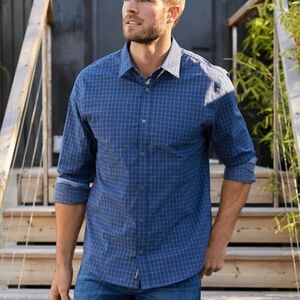 Flag & Anthem Madeflex Icon Perfoemance Flex Navy Shirt Mens Tall XXL